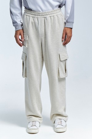 Traveller`s Cargo Sweatpants (Oatmeal Melange)