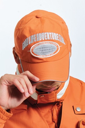 Reflective Piping Ball Cap (Dusty Orange)