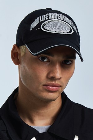 Reflective Piping Ball Cap (Black)