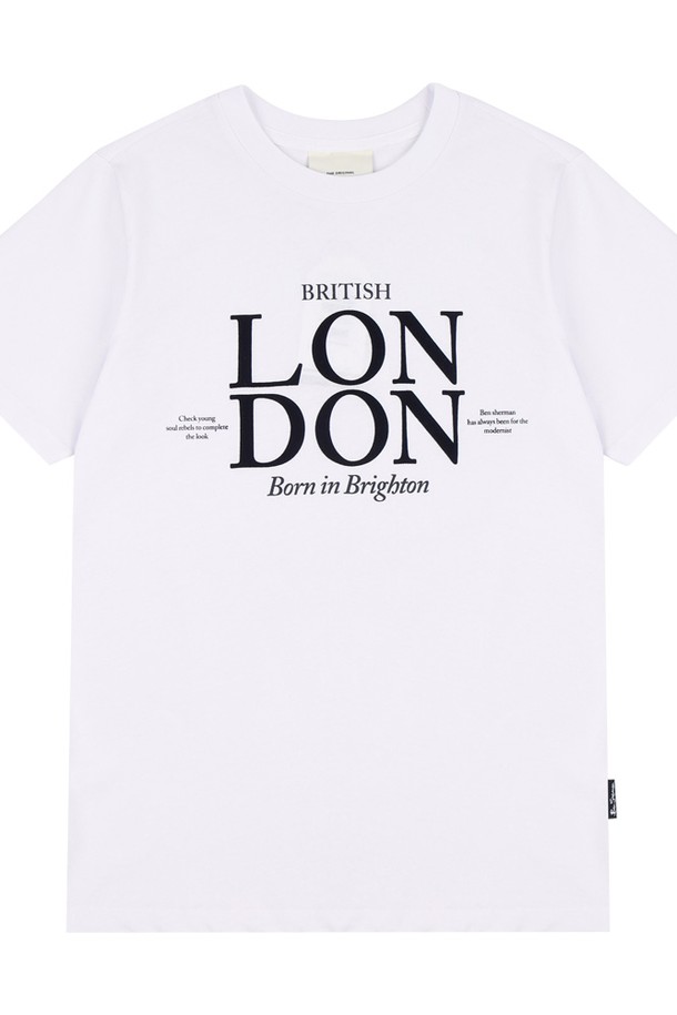 Ben Sherman - 반소매 티셔츠 - [23FW]여성 LONDON 그래픽 반소매 티셔츠 BNCTS821F