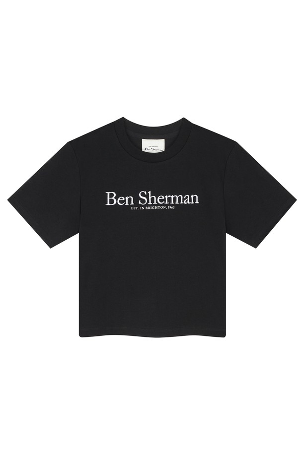 Ben Sherman - 반소매 티셔츠 - 우먼 벤셔먼 크롭 티셔츠 BOBTS791F