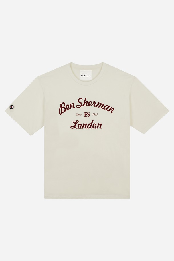 Ben Sherman - 반팔티셔츠 - 헤리티지 로고 레터링 프린트 티셔츠 BOCTS311U