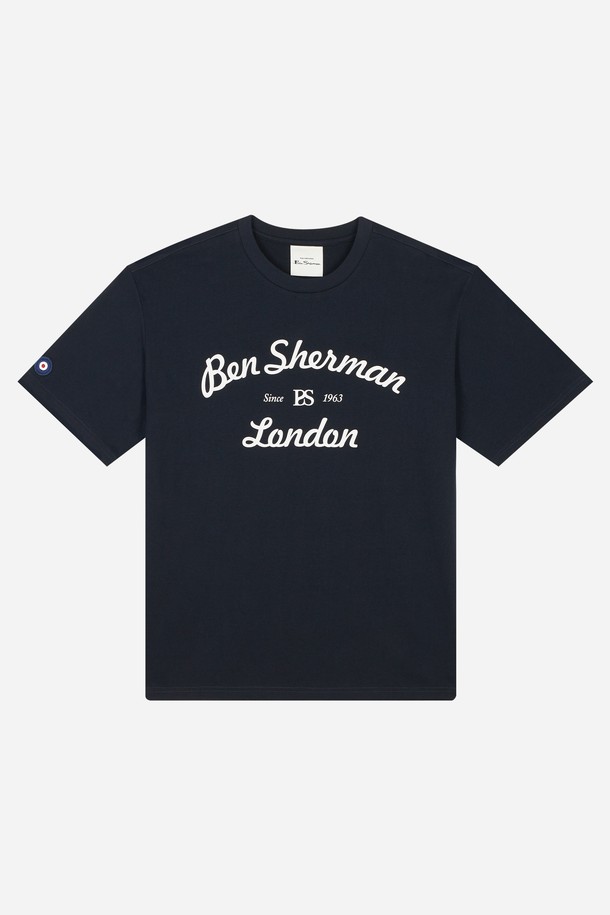 Ben Sherman - 반팔티셔츠 - 헤리티지 로고 레터링 프린트 티셔츠 BOCTS311U