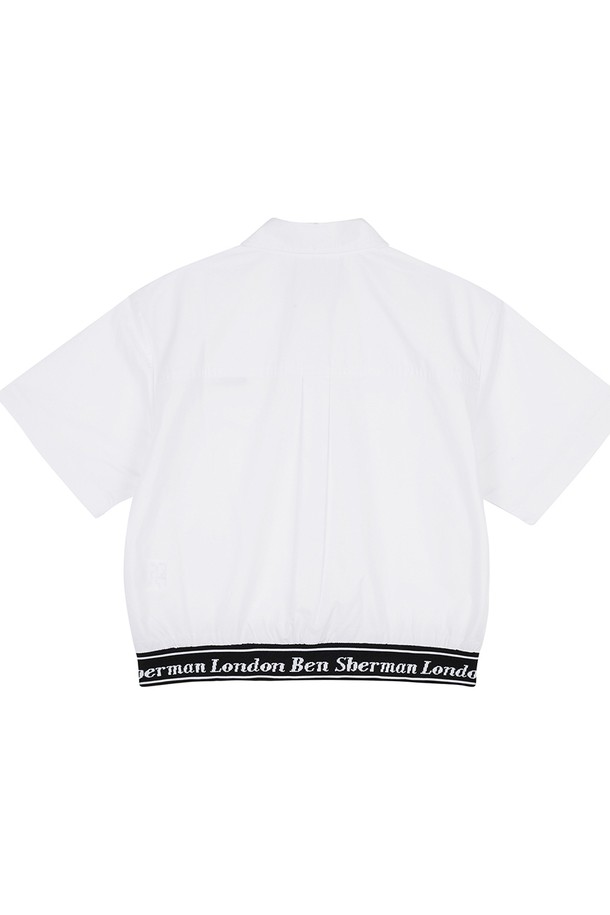 Ben Sherman - 셔츠 - 우먼 밴드 포인트 반팔 셔츠 BOBSH711F