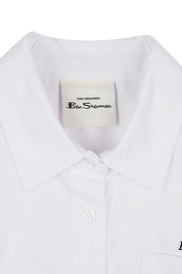 Ben Sherman - 셔츠 - 우먼 밴드 포인트 반팔 셔츠 BOBSH711F