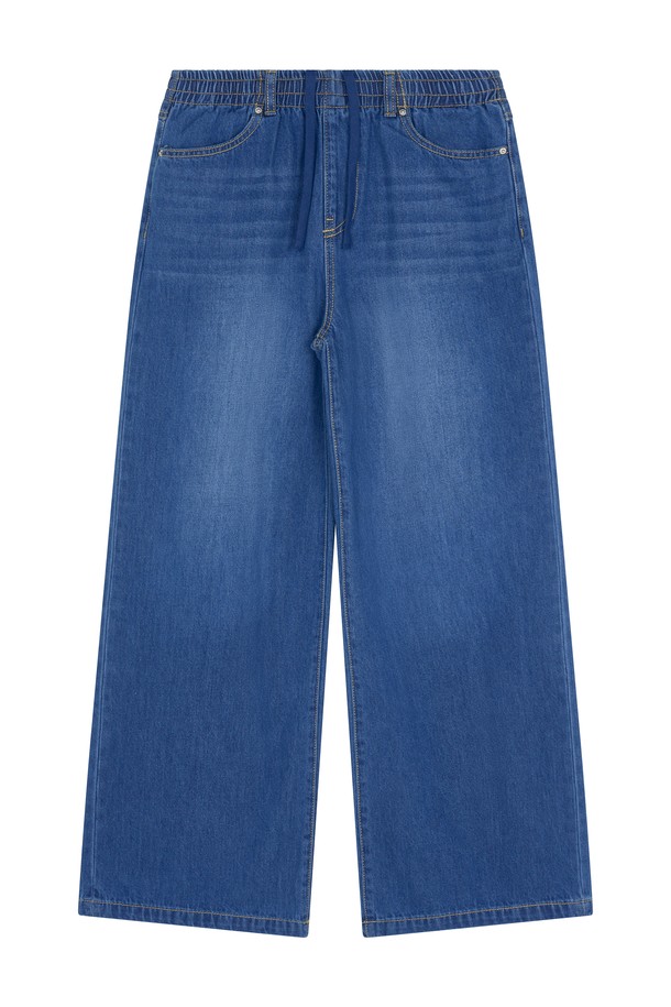 CLRIDE.n - 데님 - 클라이드앤 여성 밴딩 와이드 데님 FPBDP795F