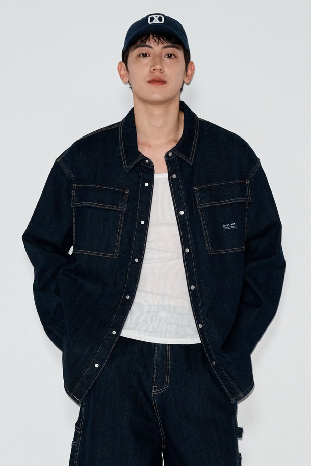 CLRIDE.n - 셔츠형자켓 - 클라이드앤 남성 데님 자켓 FPBJK242M