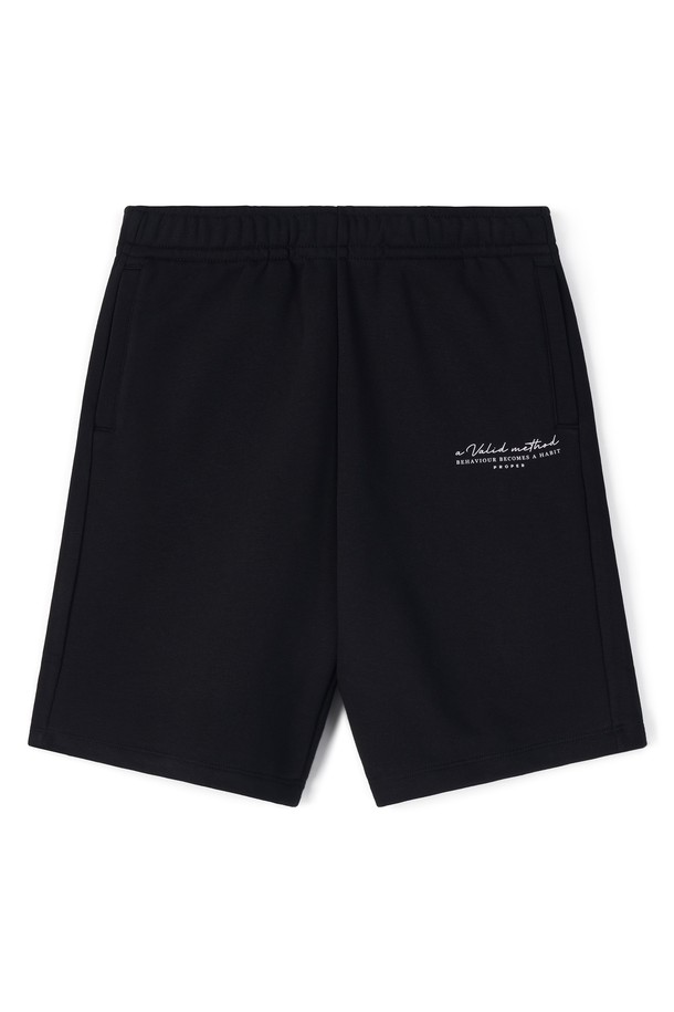 CLRIDE.n - 하프팬츠 - 유니 레터링 스웻팬츠 FPBPT239U