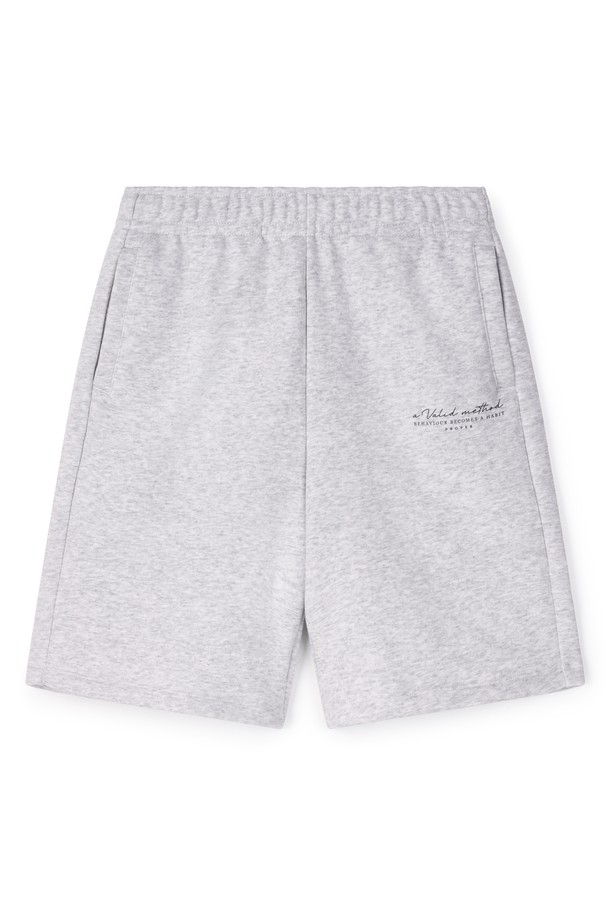 CLRIDE.n - 하프팬츠 - 유니 레터링 스웻팬츠 FPBPT239U