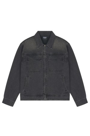 클라이드앤 남성 데님 자켓 블랙 FPBJK241M