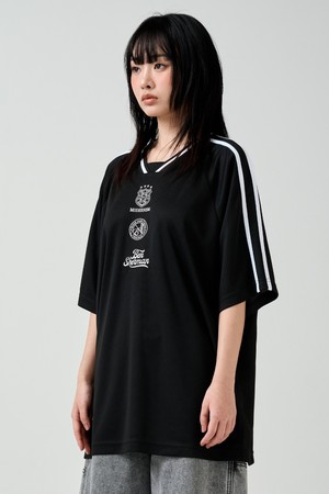 풋볼 MESH 져지 브이넥 반팔티셔츠 BPBTS222M