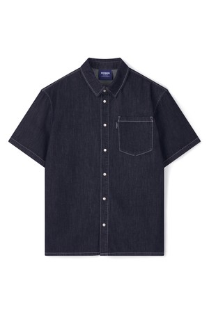 남성 SET-UP 반팔 데님 셔츠 FPBSH256M