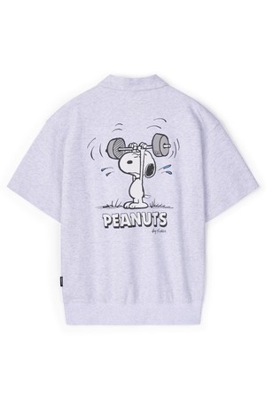 남성 스누피 반집업 카라 반팔티셔츠 FPBTS279M