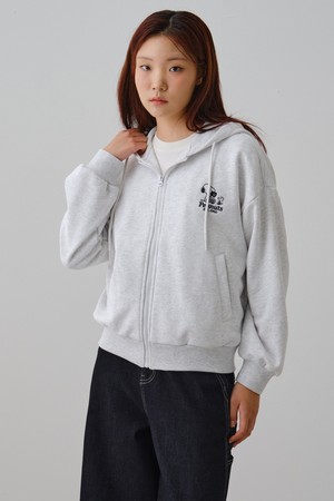 여성 스누피 캐릭터 후드 집업 점퍼 FPDJP973F