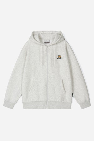 [벤셔먼X바스키아] 바스키아 시그니처 레터링 자수 기모 후드 집업 BPDTS489U