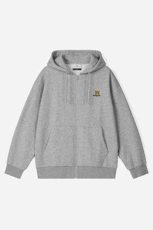 [벤셔먼X바스키아] 바스키아 시그니처 레터링 자수 기모 후드 집업 BPDTS489U