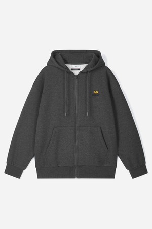 [벤셔먼X바스키아] 바스키아 시그니처 레터링 자수 기모 후드 집업 BPDTS489U