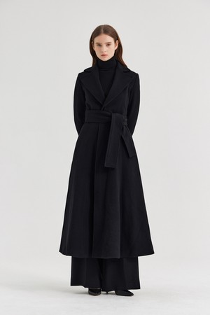 ZULIA REDINGOTTE COAT_NERO