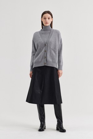 DELFINA CARDIGAN_GRIGIO CHIARO