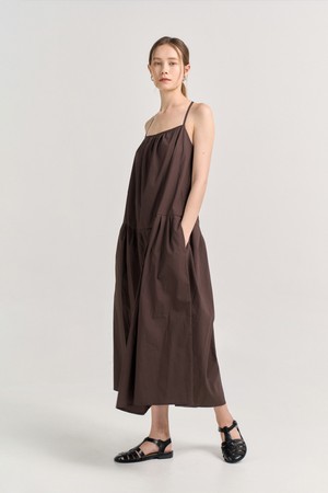 ANNITA OVER BALZA DRESS_BROWN