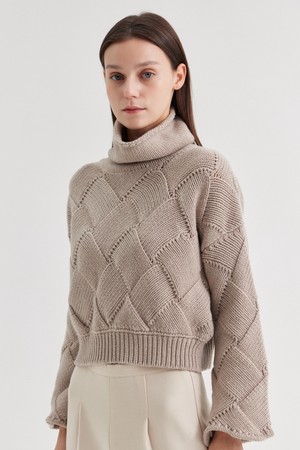 LEONORA CROCHET TURTLENECK SWEATER_CACHA