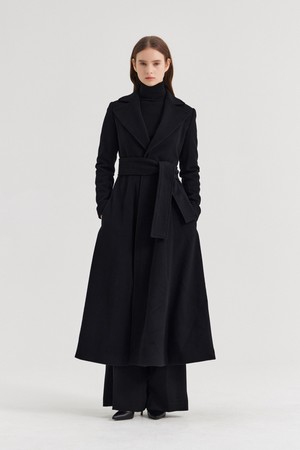 ZULIA REDINGOTTE COAT (SHORT)_NERO