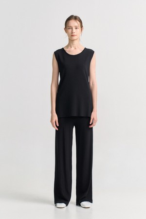 ISMAELE KNITTED TROUSERS_BLACK