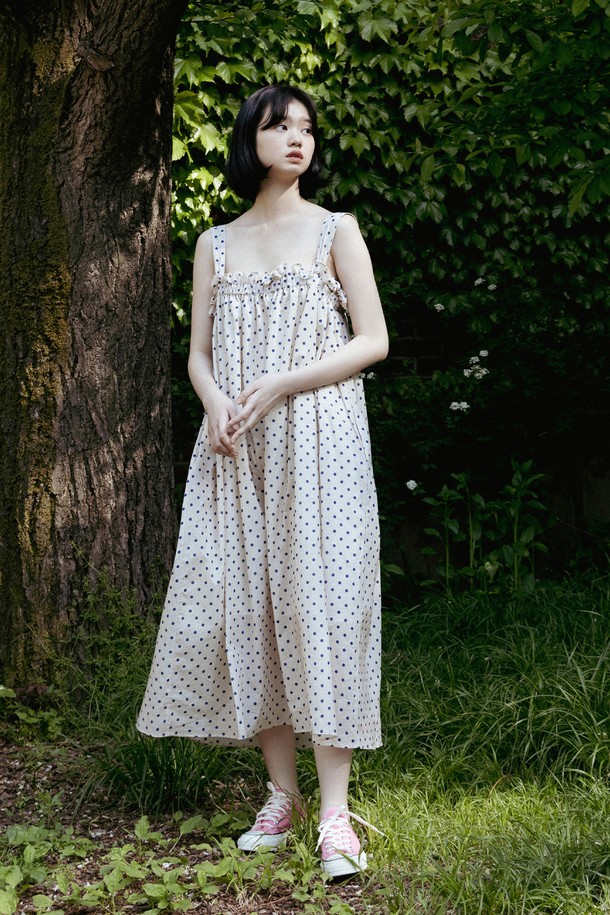 VINCENTNAVY - 민소매 원피스 - [23SS]DOTS ISLAND DRESS