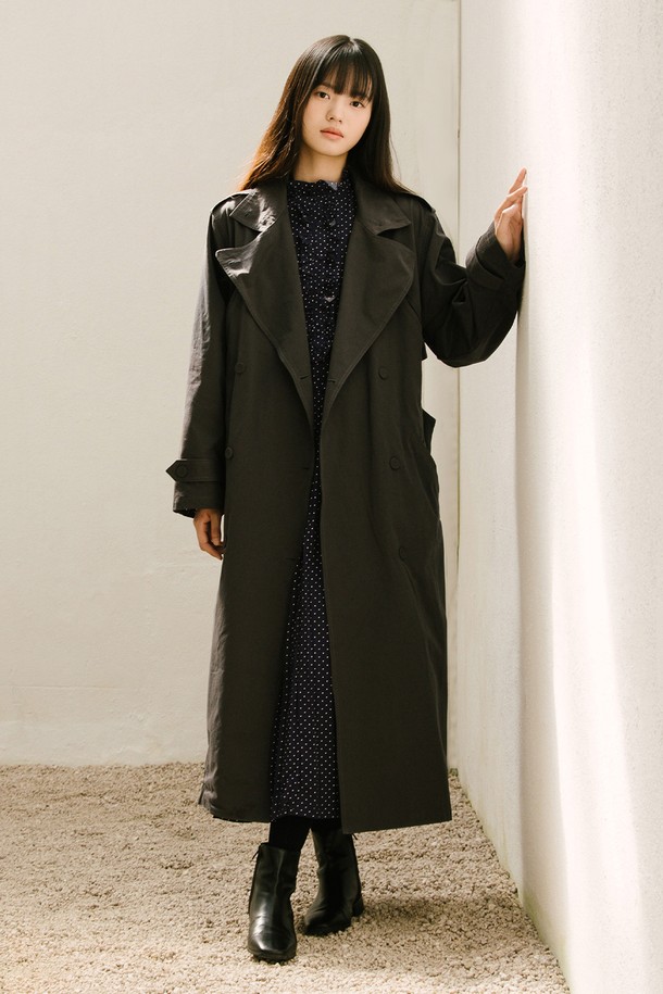 VINCENTNAVY - 트렌치코트 - [23FW] COTTON DOUBLE TERNCH COAT