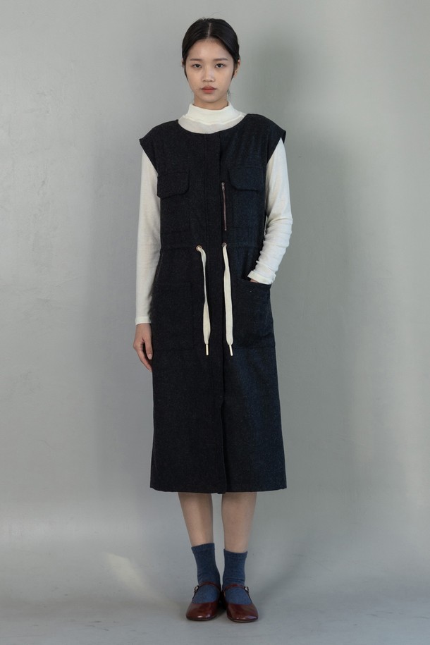 VINCENTNAVY - 원피스 - [23FW] WOOL JUMPERSKIRTS