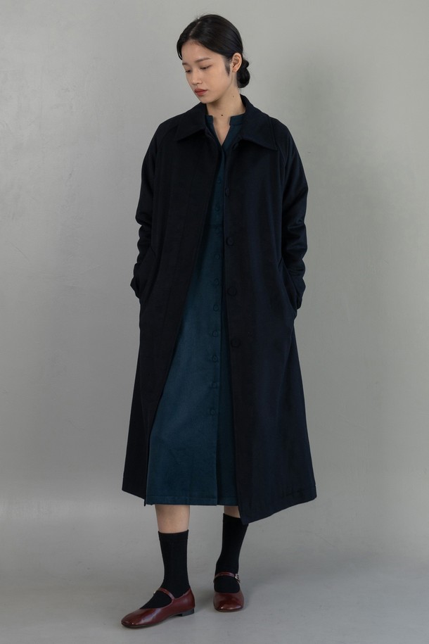 VINCENTNAVY - 긴소매 원피스 - [23FW] WOOL SINGLE COAT