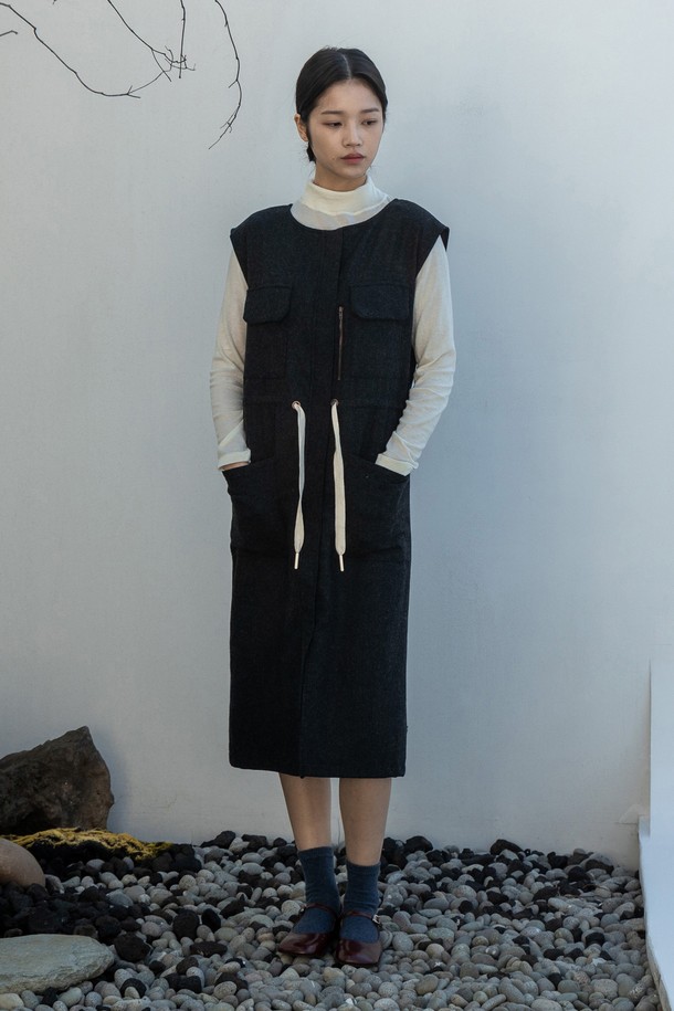 VINCENTNAVY - 원피스 - [23FW] WOOL JUMPERSKIRTS