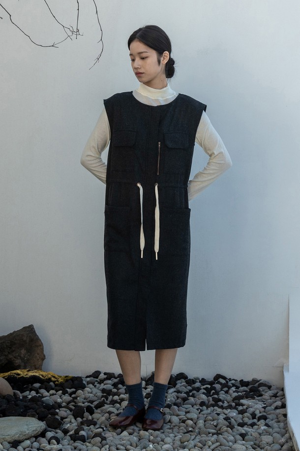 VINCENTNAVY - 원피스 - [23FW] WOOL JUMPERSKIRTS