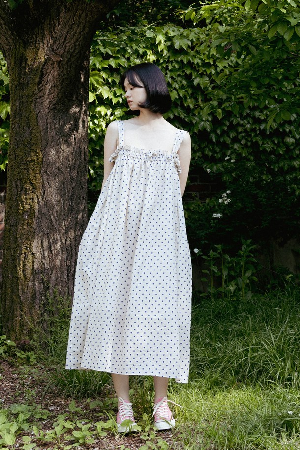 VINCENTNAVY - 민소매 원피스 - [23SS]DOTS ISLAND DRESS