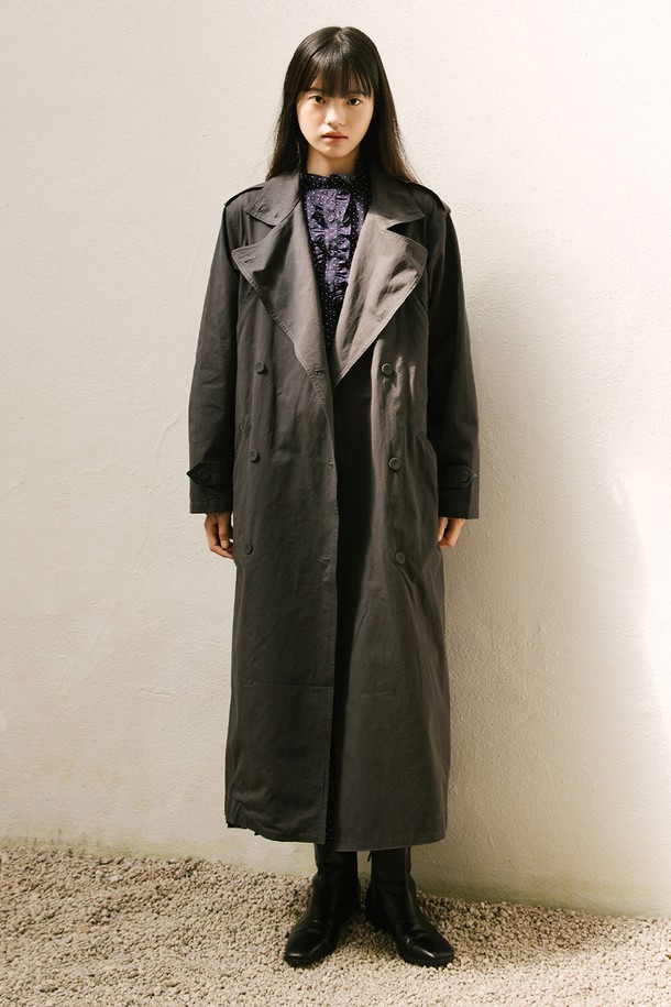 VINCENTNAVY - 트렌치코트 - [23FW] COTTON DOUBLE TERNCH COAT