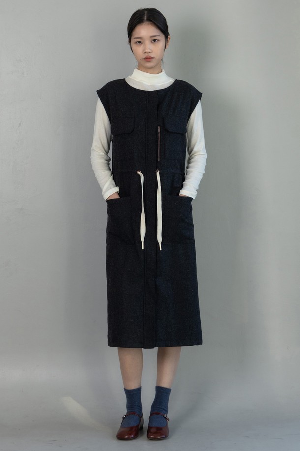 VINCENTNAVY - 원피스 - [23FW] WOOL JUMPERSKIRTS