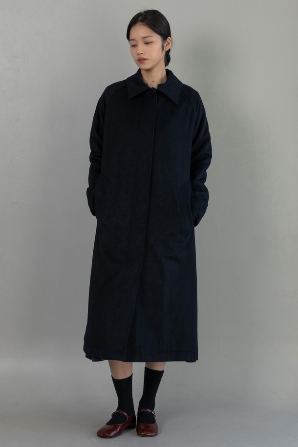 VINCENTNAVY - 긴소매 원피스 - [23FW] WOOL SINGLE COAT