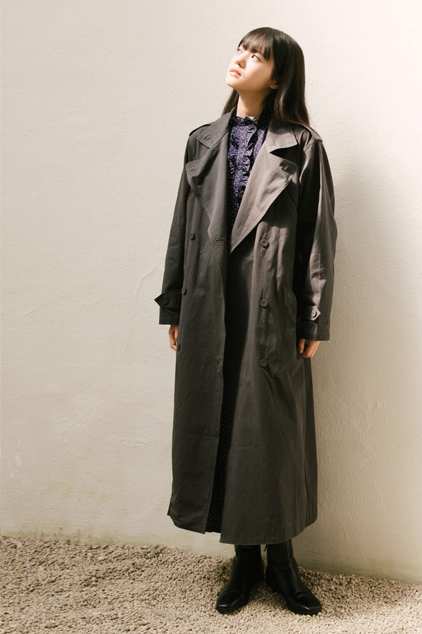 VINCENTNAVY - 트렌치코트 - [23FW] COTTON DOUBLE TERNCH COAT