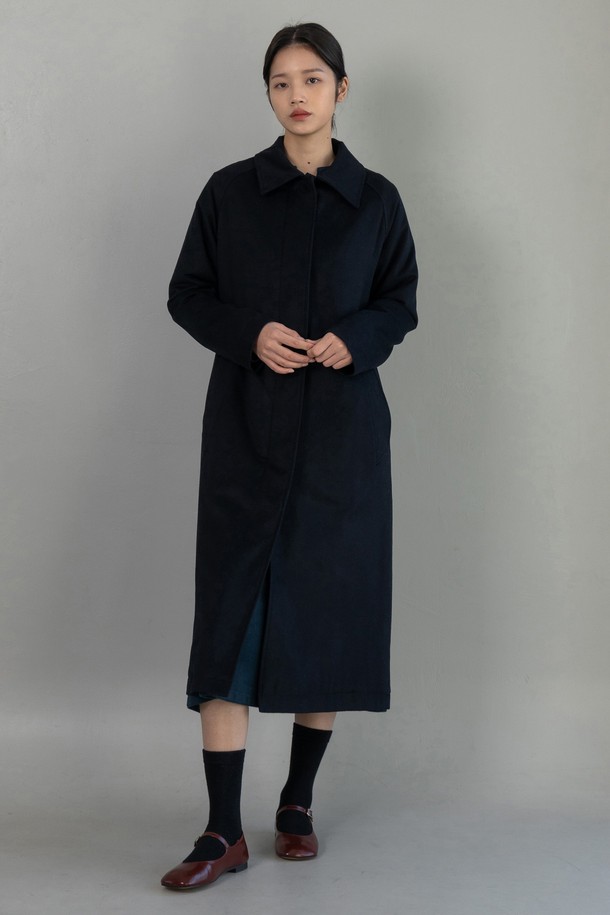 VINCENTNAVY - 긴소매 원피스 - [23FW] WOOL SINGLE COAT