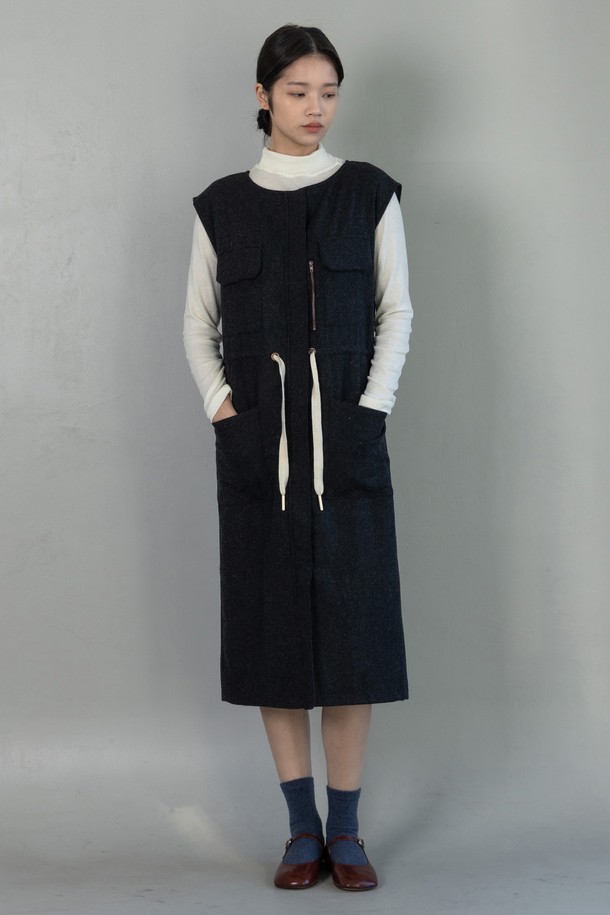 VINCENTNAVY - 원피스 - [23FW] WOOL JUMPERSKIRTS