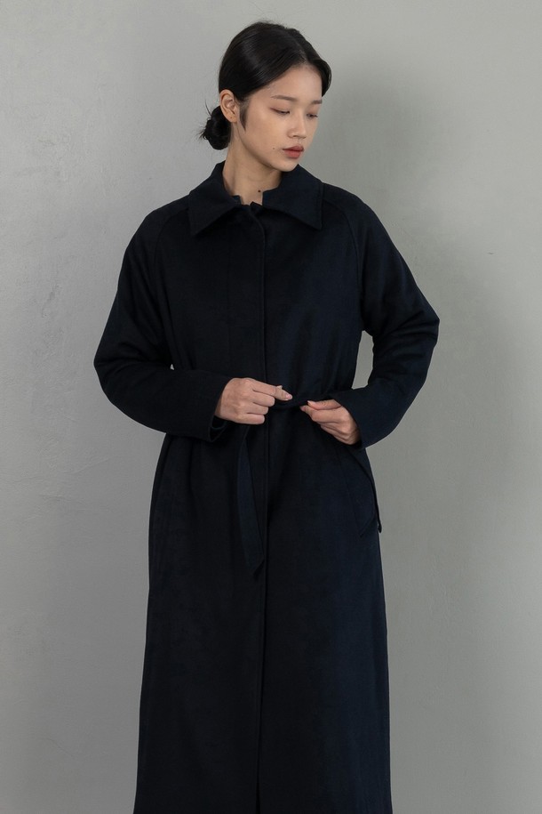 VINCENTNAVY - 긴소매 원피스 - [23FW] WOOL SINGLE COAT