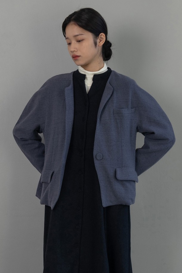 VINCENTNAVY - 자켓 / 점퍼 - [23FW] COLLARLESS JACKET