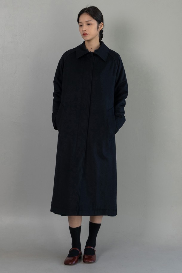 VINCENTNAVY - 긴소매 원피스 - [23FW] WOOL SINGLE COAT