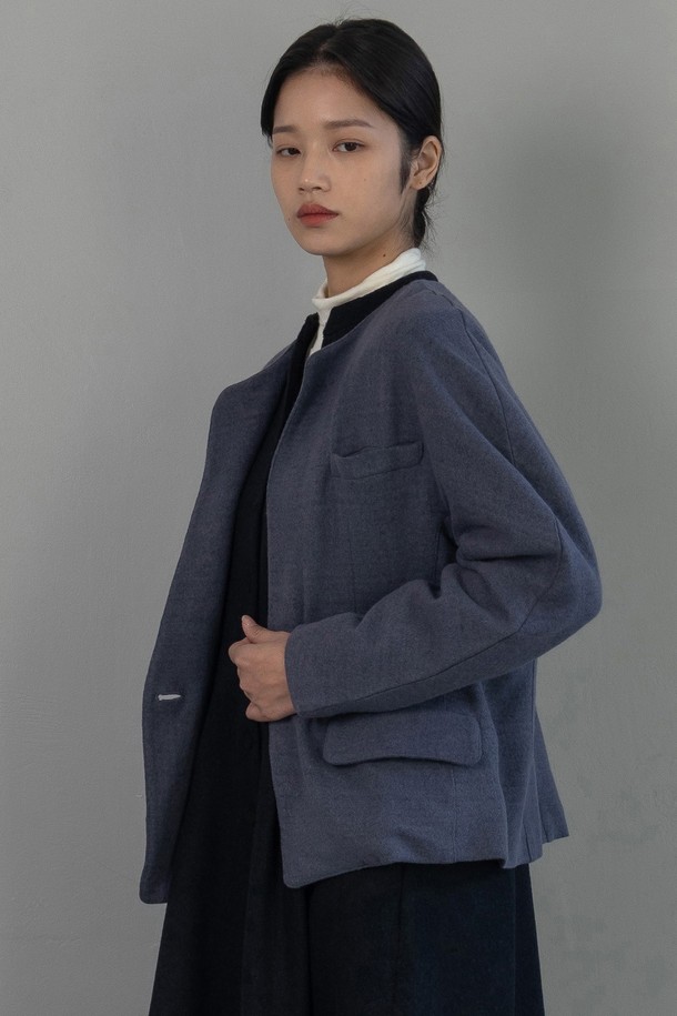 VINCENTNAVY - 자켓 / 점퍼 - [23FW] COLLARLESS JACKET