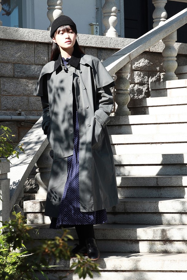 VINCENTNAVY - 트렌치코트 - [23FW] COTTON CAPE TRENCH COAT