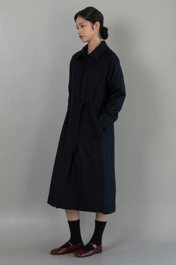 VINCENTNAVY - 긴소매 원피스 - [23FW] WOOL SINGLE COAT