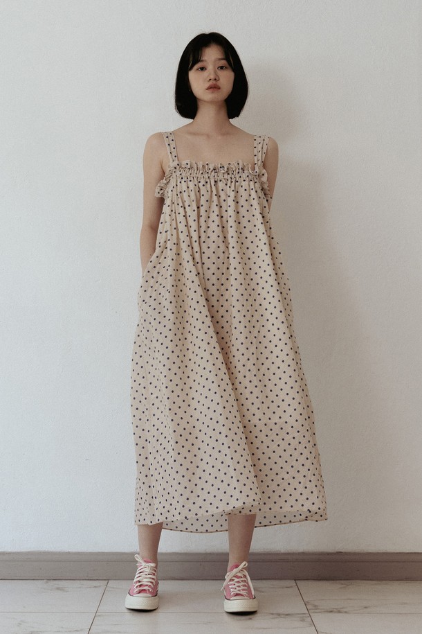 VINCENTNAVY - 민소매 원피스 - [23SS]DOTS ISLAND DRESS