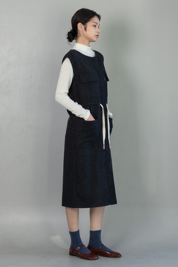 VINCENTNAVY - 원피스 - [23FW] WOOL JUMPERSKIRTS