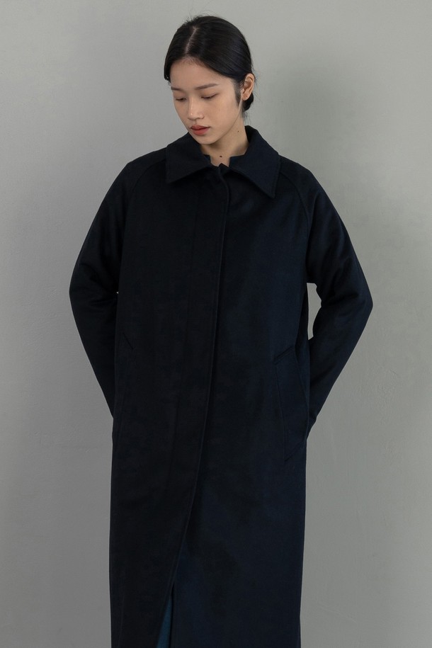 VINCENTNAVY - 긴소매 원피스 - [23FW] WOOL SINGLE COAT