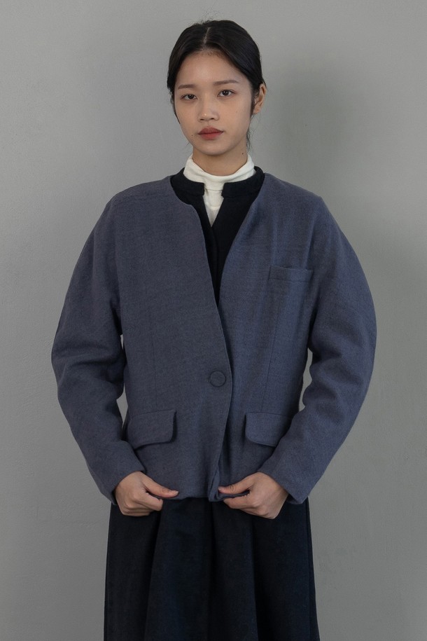 VINCENTNAVY - 자켓 / 점퍼 - [23FW] COLLARLESS JACKET